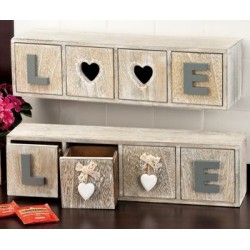 Porta oggetti con scritta "Love" - Chabby Chic