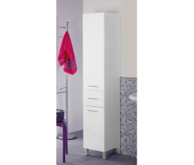 Mobile bagno con ante a colonna - bianco - portasciugamani  - Feridras