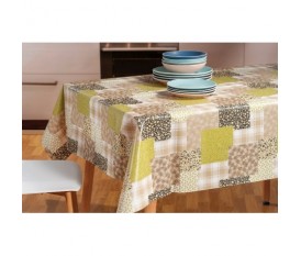 TOVAGLIA PLASTIFICATA A METRO VERDE E MARRONE 100X140 CM