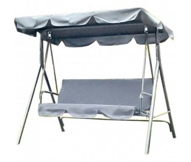 DONDOLO 3 POSTI CON SEDUTA POLIESTERE GRIGIO  230 x 120 x 170 CM